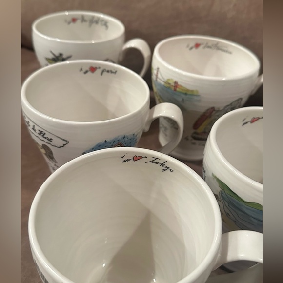 Set of Diva Pyari Linea Carta Illustrated Travel Mugs - Picture 3 of 14